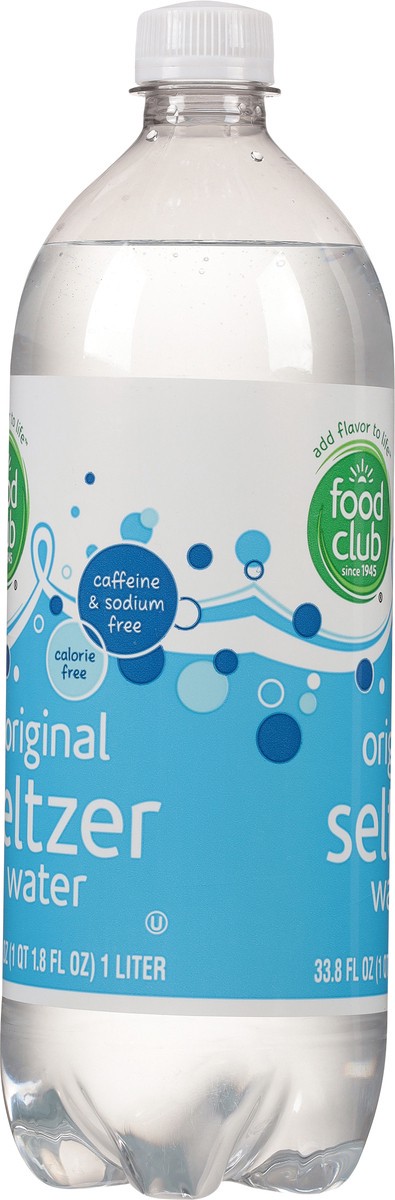 slide 2 of 16, Food Club Original Seltzer Water - 33.8 fl oz, 33.8 fl oz