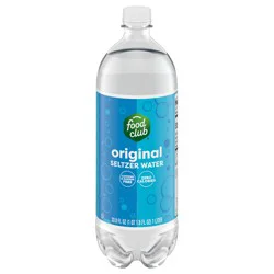 Food Club Original Seltzer Water - 33.8 fl oz