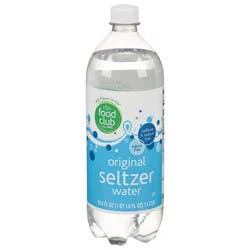 Food Club Original Seltzer Water - 33.8 fl oz
