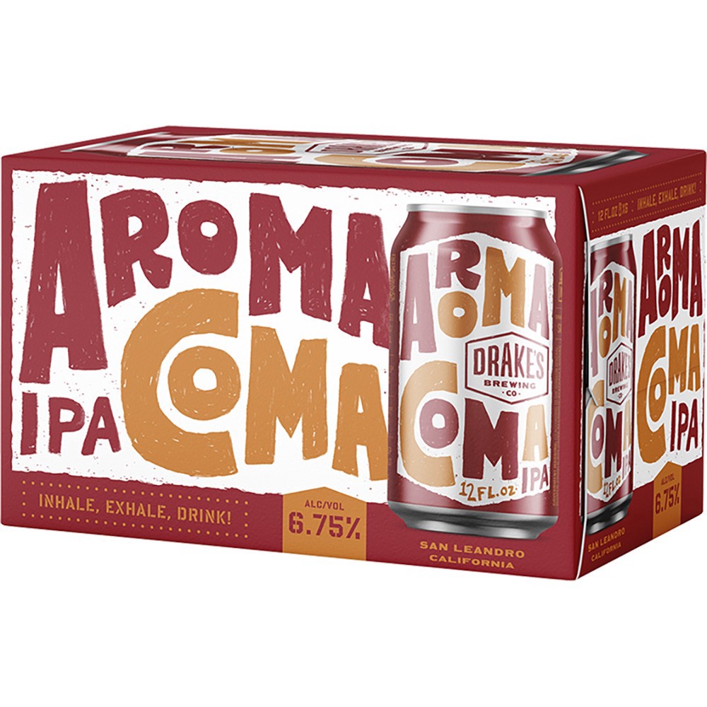 slide 1 of 1, Drake's Aroma Coma Ipa, 6 ct; 12 oz