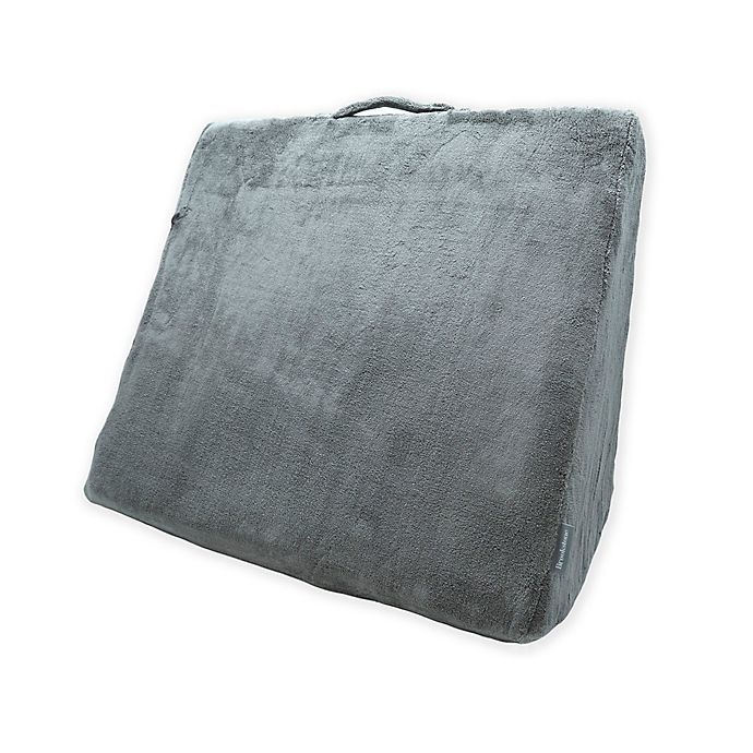 slide 1 of 5, Brookstone Bed Wedge Junior Pillow - Grey, 1 ct