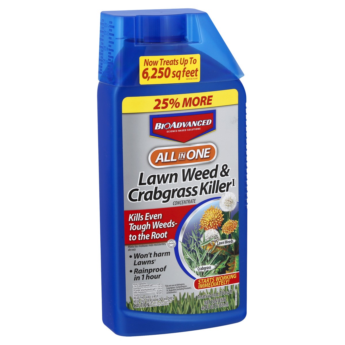 slide 8 of 11, Bioadvanced Lawn Weed & Crabgrass Killer 40 oz, 40 oz