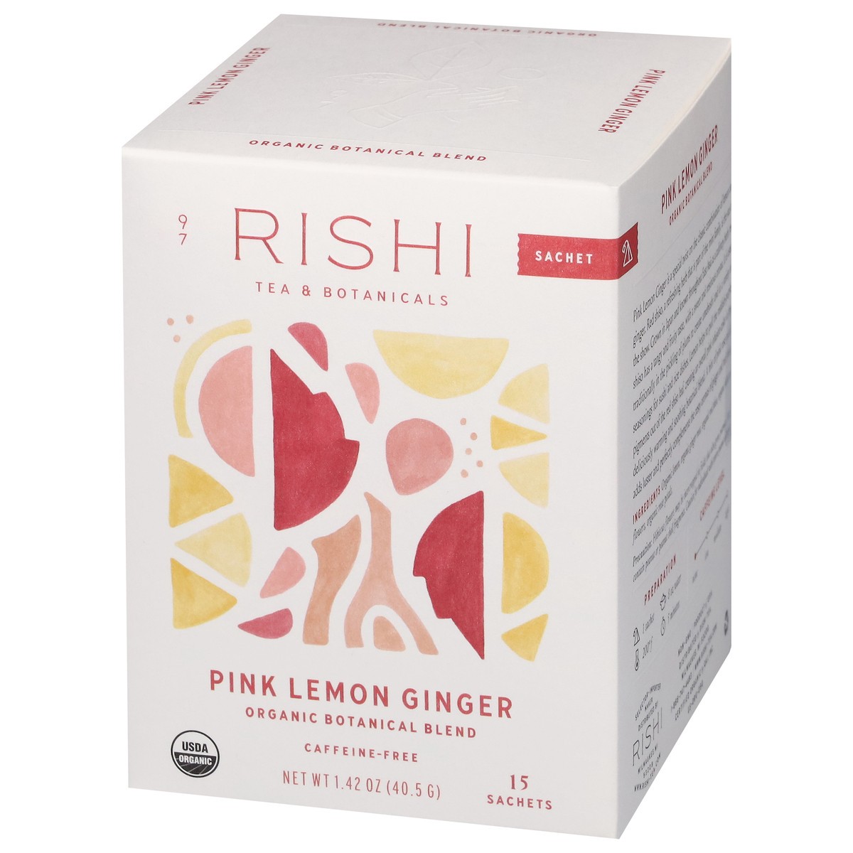 slide 11 of 12, Rishi Botanical Blend Organic Pink Lemon Ginger Tea 15 ea, 15 ct
