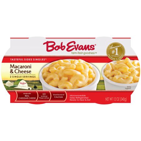 slide 1 of 7, Bob Evans Macaroni and Cheese Single Serving Microwavable Cups 12 oz, 2 ct