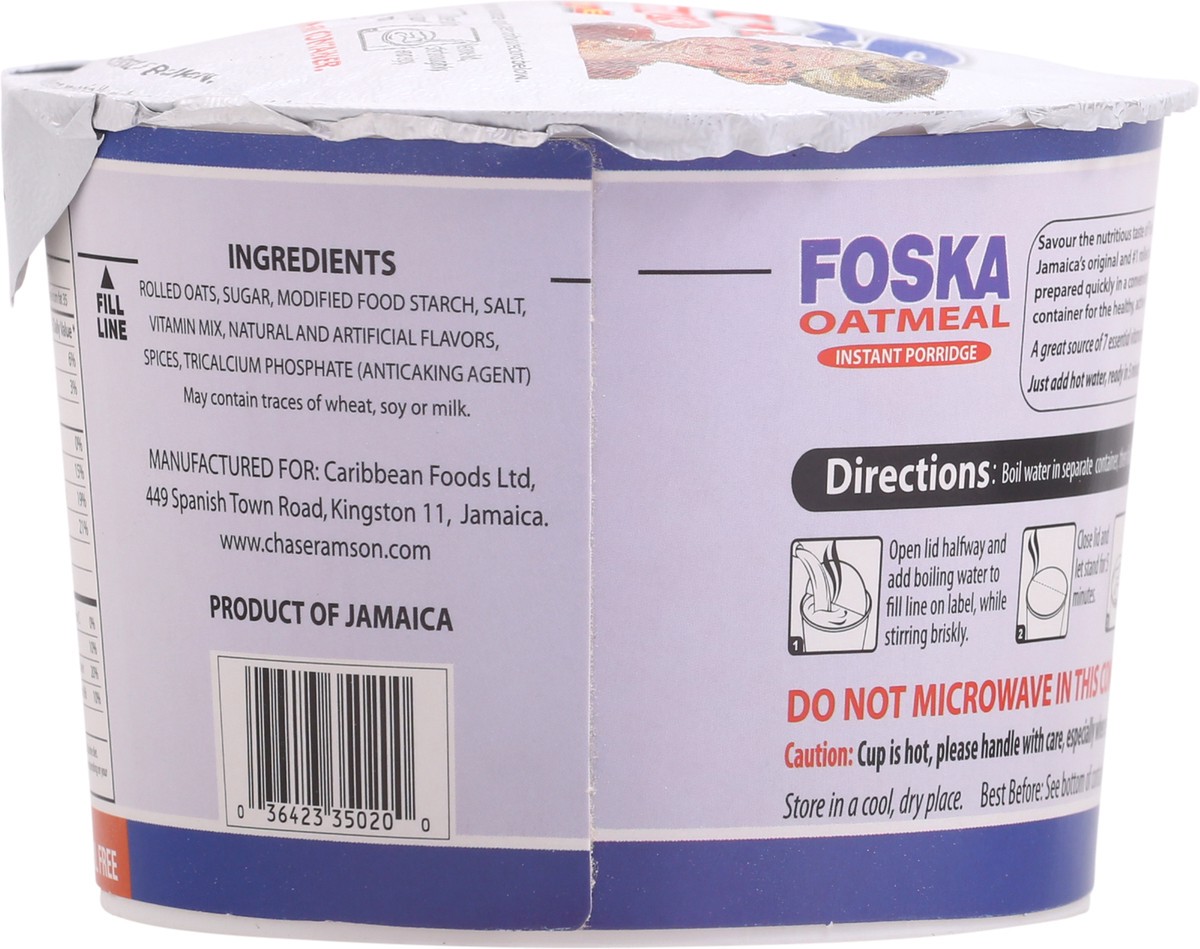 slide 3 of 9, Foska Oatmeal Original Instant Porridge 74 g Bowl, 74 g
