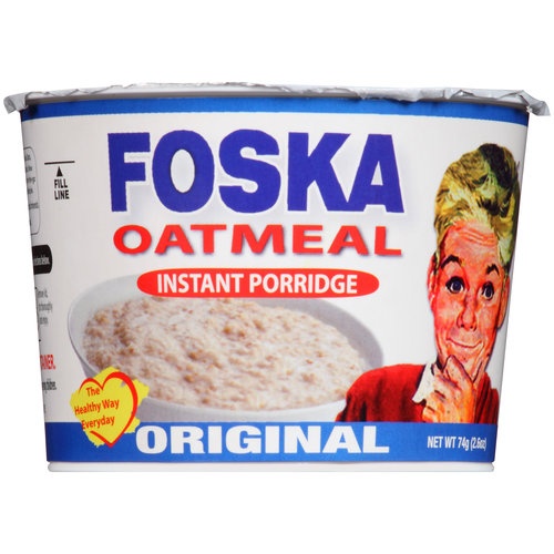 slide 1 of 1, Foska Oatmeal Instant Original Porridge, 2.6 oz