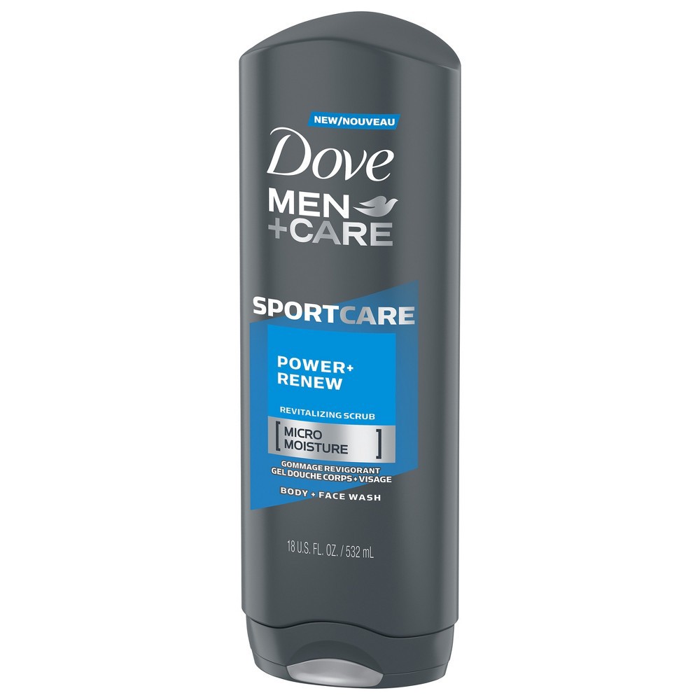 slide 2 of 6, Dove Men+Care Body Wash Power & Renew, 18 oz