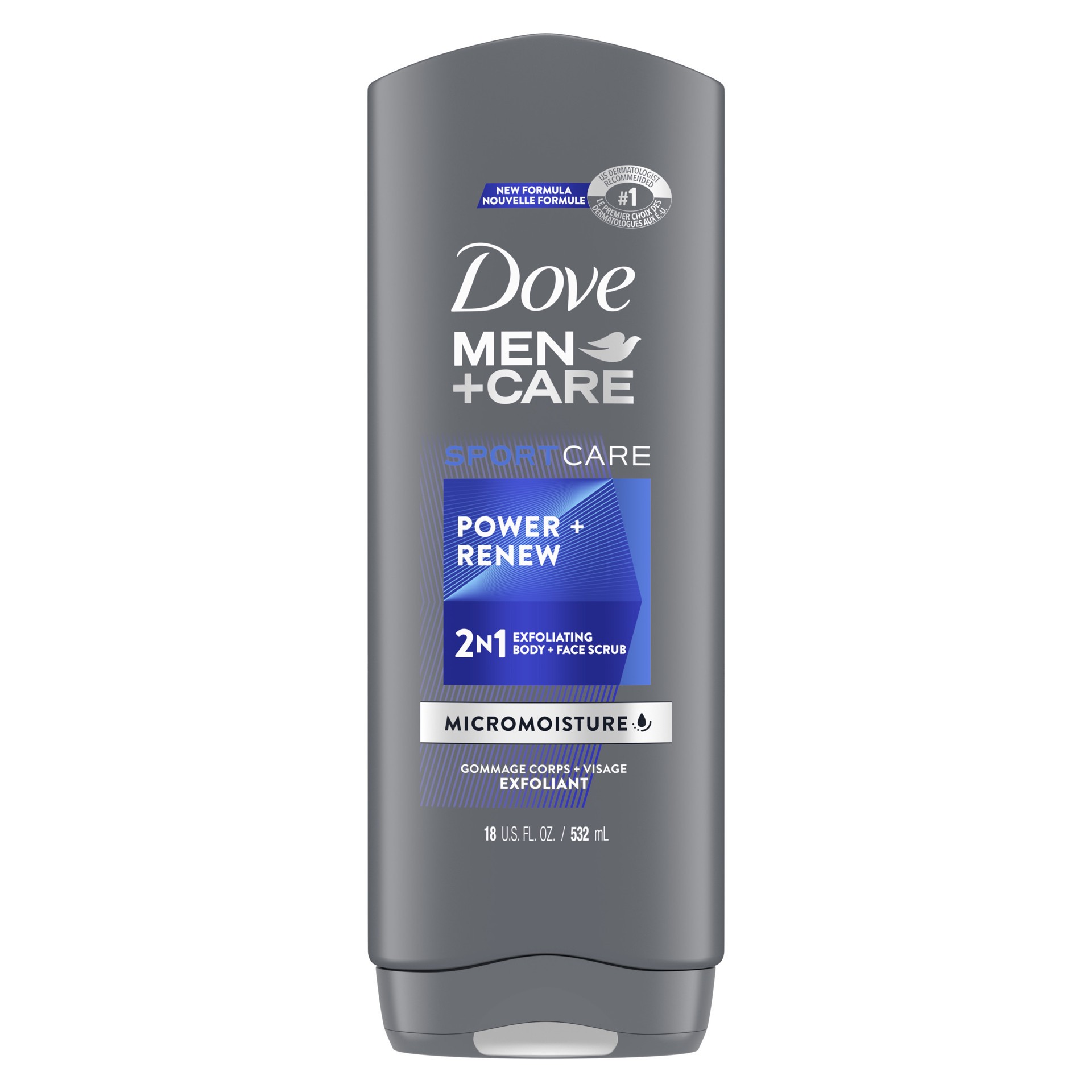 slide 1 of 6, Dove Men+Care Body Wash Power & Renew, 18 oz