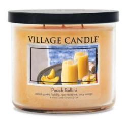 Village Candle Peach Bellini Candle Bowl Decor