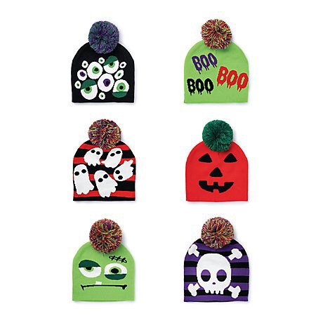 slide 1 of 1, Berk Kids Halloween Beanie Eyes - Each, 1 ct