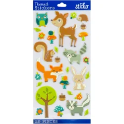 EK Success Sticko Themed Stickers Woodland Animal