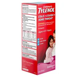 Tylenol Pediatric Internal Analgesics, Liquid, Bubble Gum