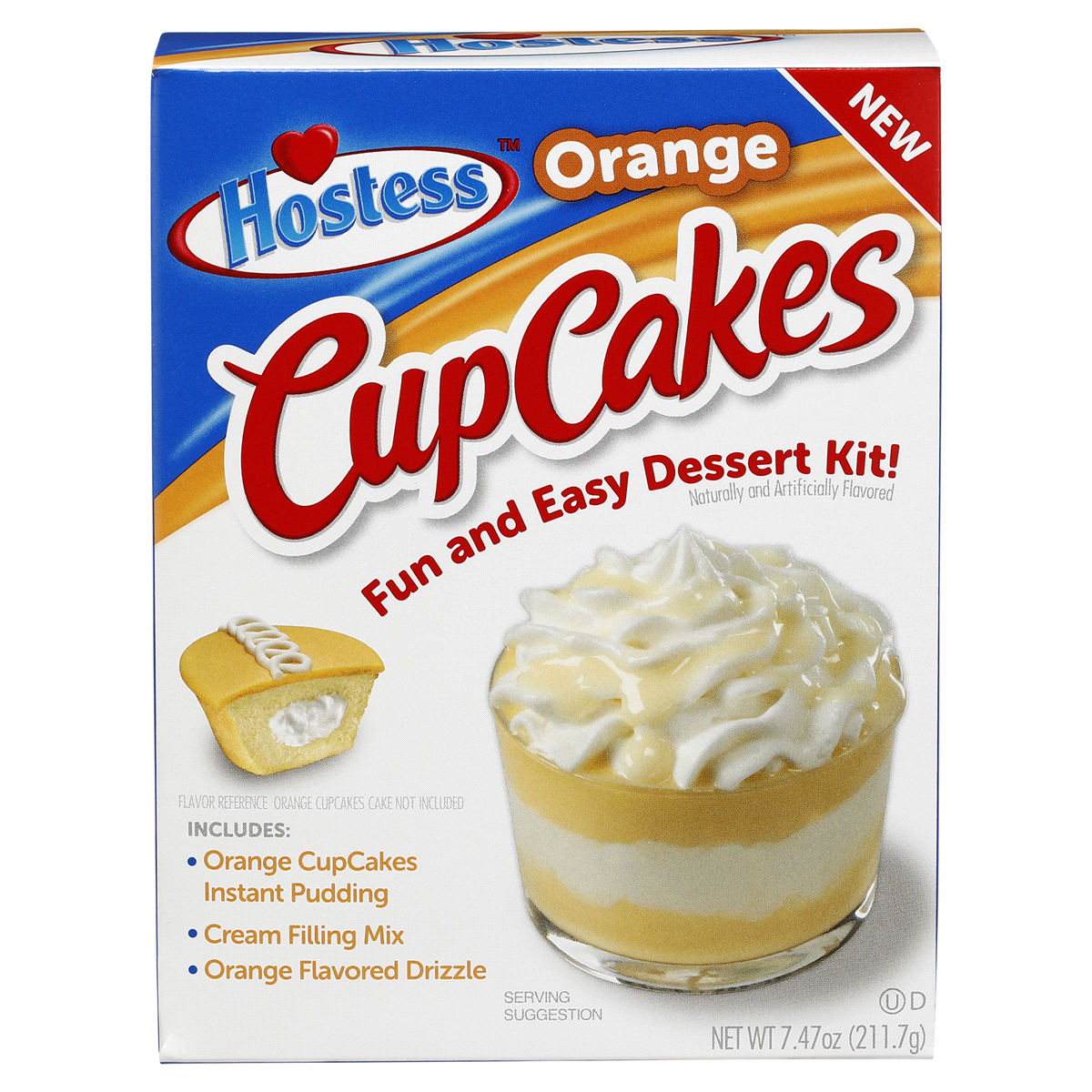 slide 1 of 1, Hostess Orange Cupcakes Dessert Kit, 7.47 oz