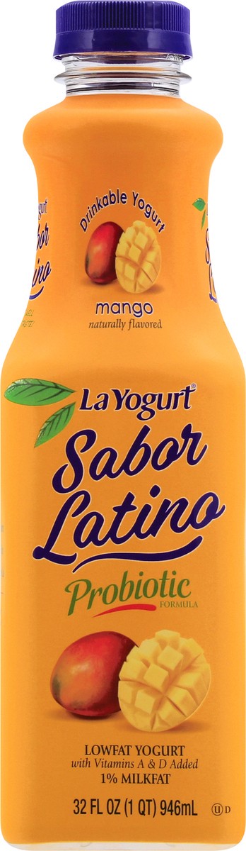 slide 6 of 9, La Yogurt Sabor Latino Lowfat Mango Drinkable Yogurt 32 oz, 32 oz