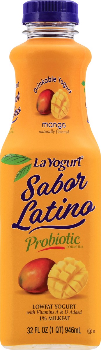 slide 5 of 9, La Yogurt Sabor Latino Lowfat Mango Drinkable Yogurt 32 oz, 32 oz