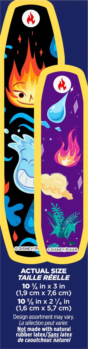 slide 5 of 8, Band-Aid Brand Bandages, Disney's Elemental Characters, Assorted Sizes, 20 ct