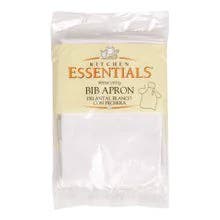 Kitchen Essentials Utility White Bib Apron