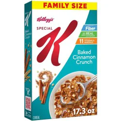 Kellogg's Special K Baked Cinnamon Crunch Cereal, Good Source of Fiber - 17.3 oz