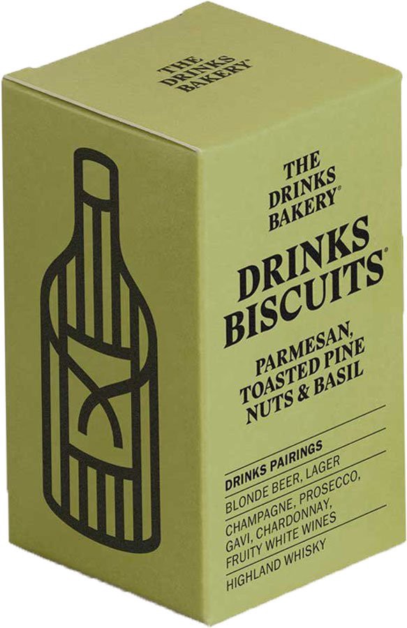slide 1 of 1, The Drinks Bakery Parmesan Toasted Pine Nut Biscuits, 110 gram