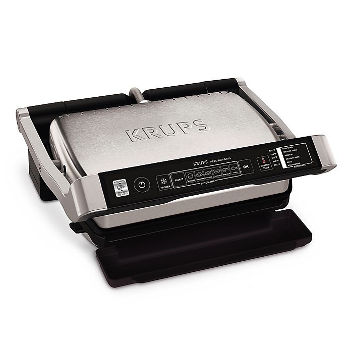 slide 2 of 9, Krups Precision Indoor Electric Grill - Stainless Steel, 1 ct