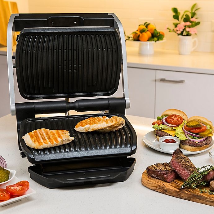slide 3 of 9, Krups Precision Indoor Electric Grill - Stainless Steel, 1 ct