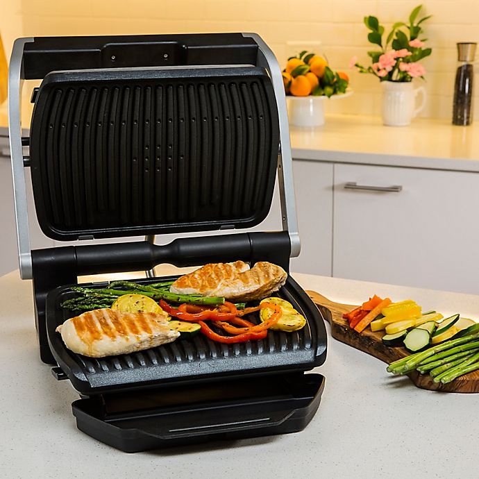 slide 4 of 9, Krups Precision Indoor Electric Grill - Stainless Steel, 1 ct