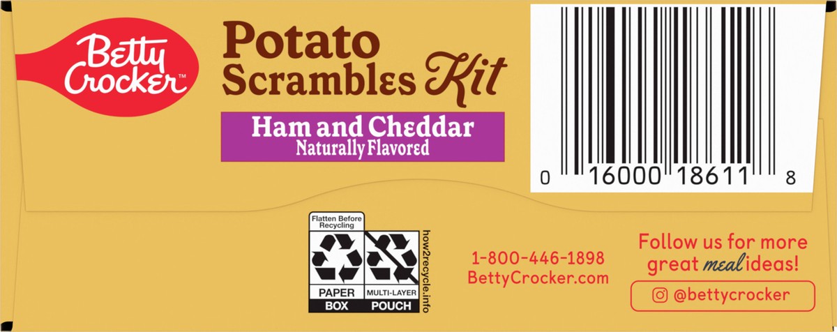 slide 2 of 8, Betty Crocker Potato Scrambles Kit, Ham and Cheddar, 7 oz., 7 oz