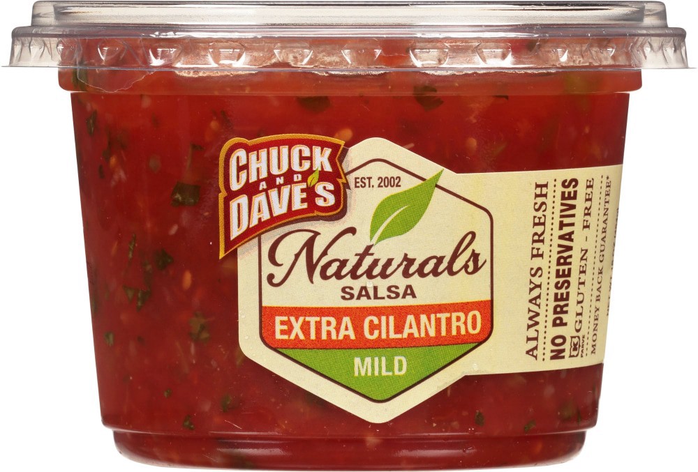 slide 3 of 4, Chuck & Dave'S Mild Extra Cilantro Salsa, 16 oz