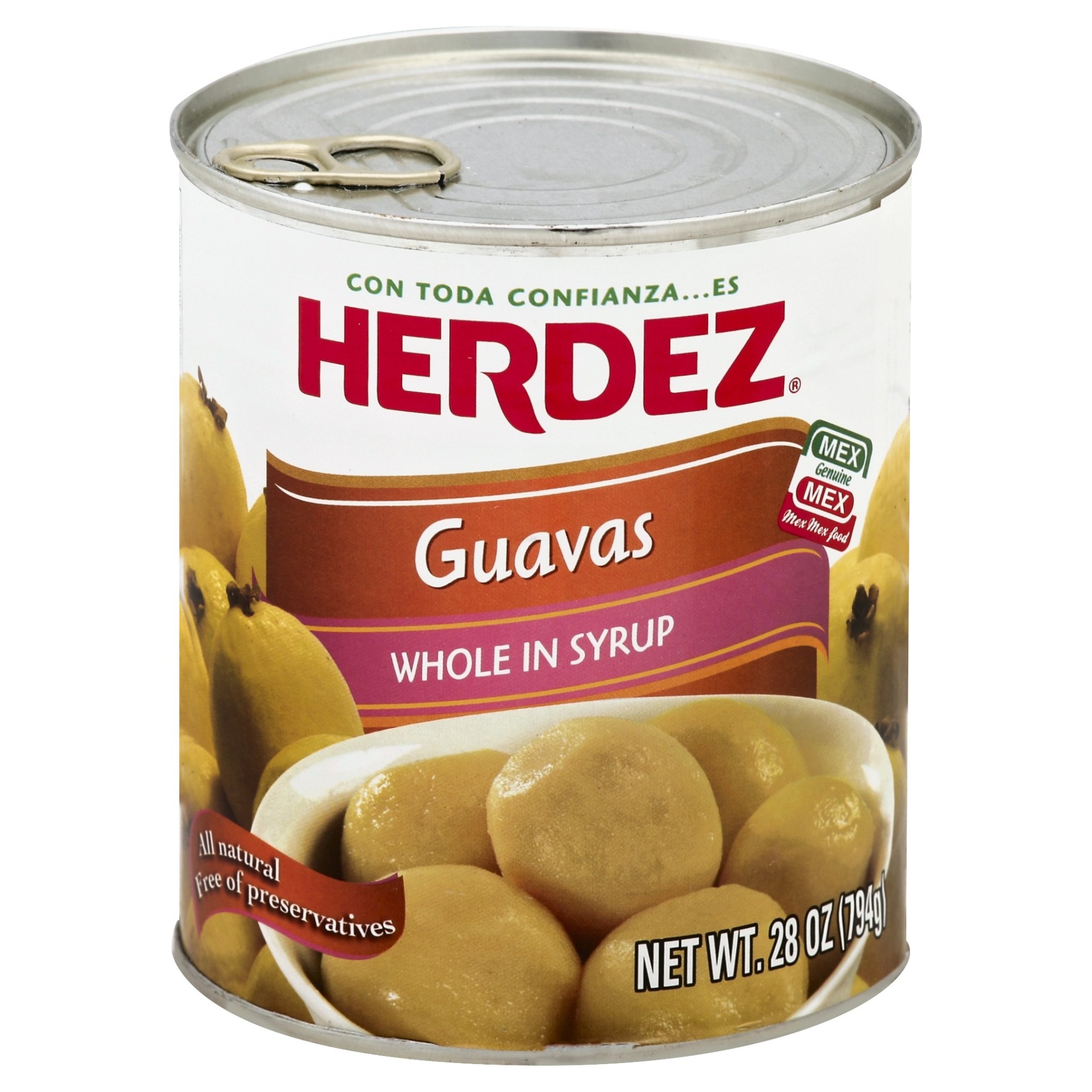 slide 1 of 1, Herdez Guavas Whole in Syrup, 28 oz