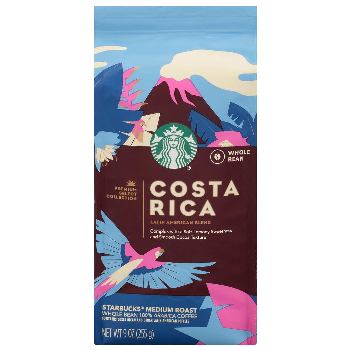 slide 8 of 13, Starbucks Premium Select Collection, Costa Rica Latin American Blend Medium Roast Coffee, Whole Bean, 9 oz., 9 oz