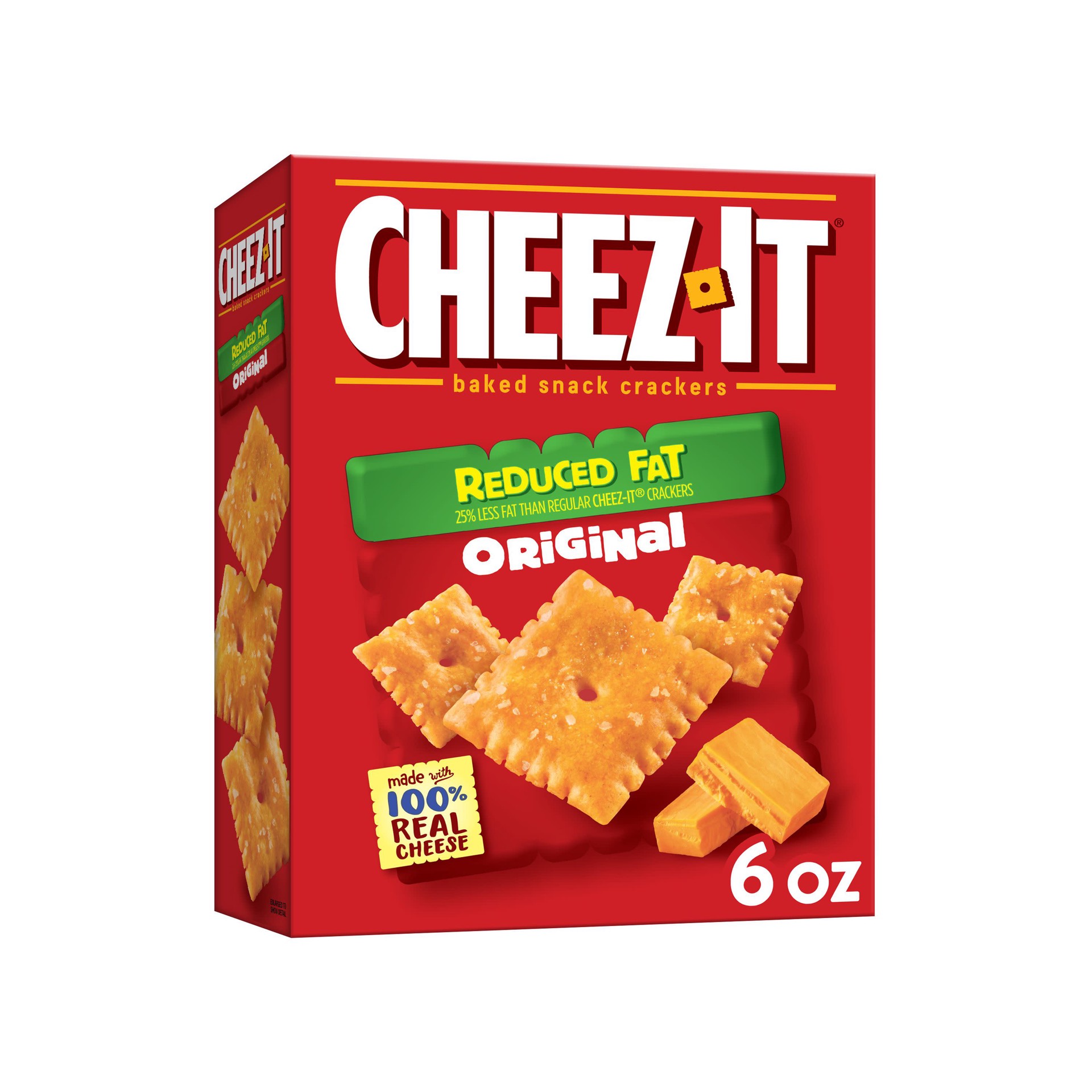 slide 1 of 5, Cheez-It Cheese Crackers, Reduce Fat Original, 6 oz, 6 oz