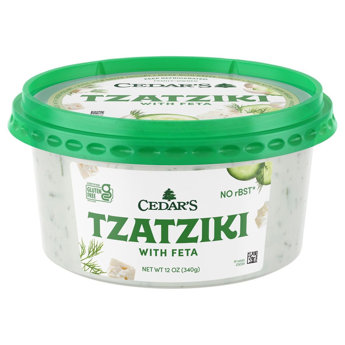 slide 2 of 2, Cedar's Mediterranean Foods Tzatziki With Feta, 12 oz