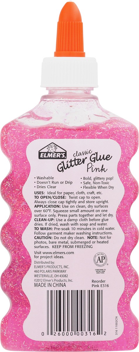 slide 4 of 10, Elmer's Elmr Pourable Glitter Glue 6 Oz - 6 Oz, 6 oz