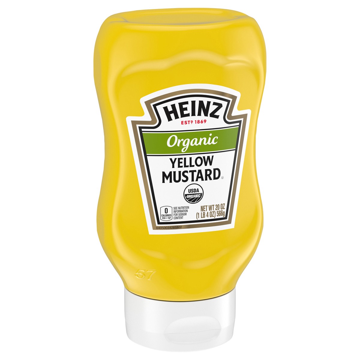 slide 6 of 9, Heinz Organic Yellow Mustard, 20 oz Bottle, 20 oz