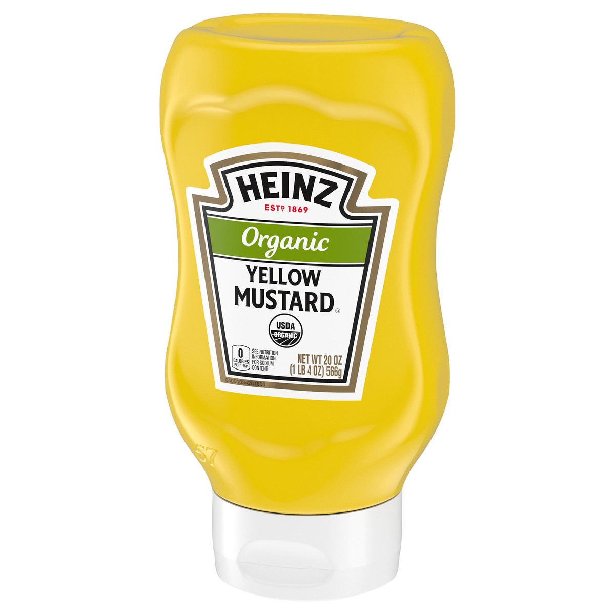 slide 4 of 9, Heinz Organic Yellow Mustard, 20 oz Bottle, 20 oz