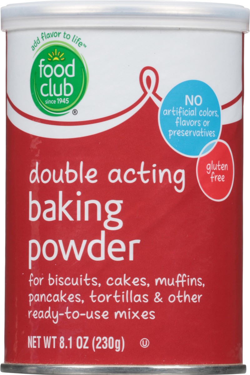 slide 12 of 14, Food Club Double Acting Baking Powder 8.1 oz, 8.1 oz