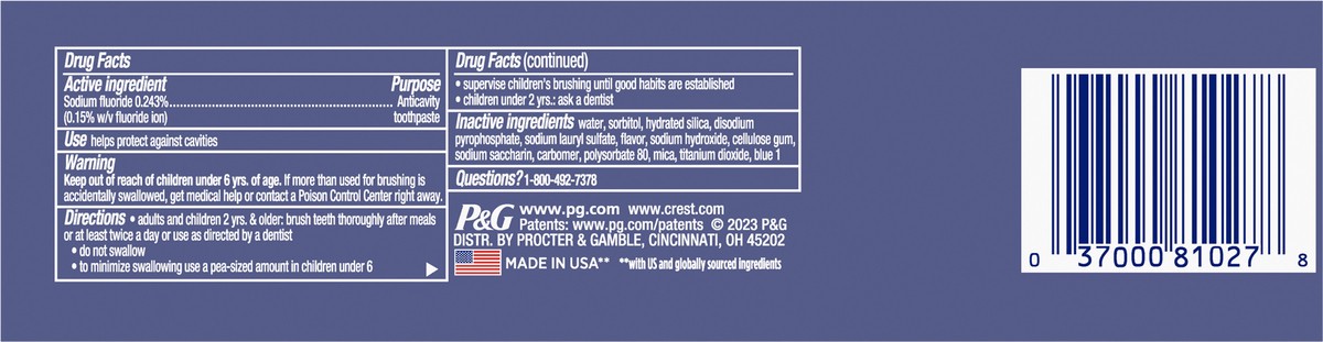 slide 6 of 9, Crest 3D White Advanced Radiant Mint, Teeth Whitening Toothpaste, 3.8 oz, 3.8 oz