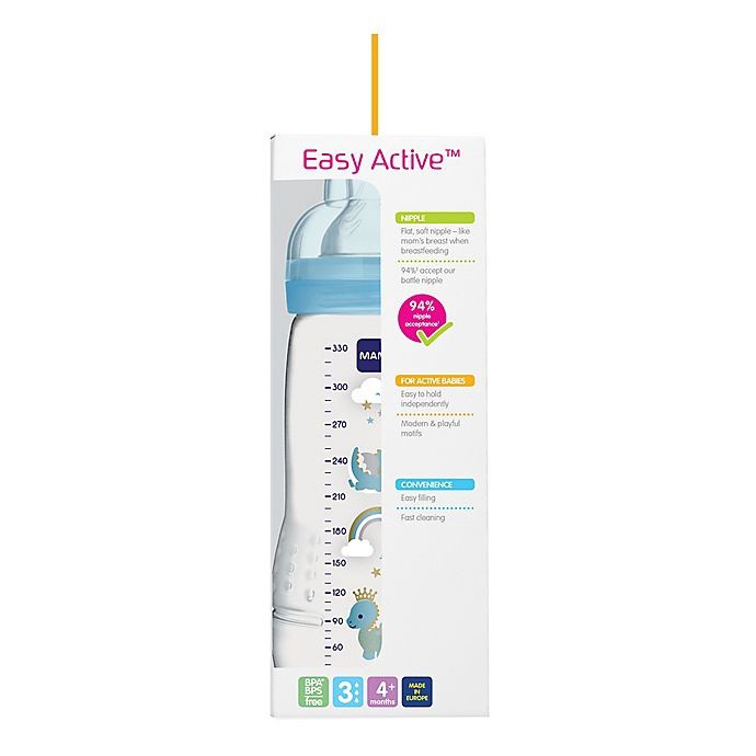 slide 4 of 9, MAM 11 oz. Easy Active Bottle - Blue, 2 ct