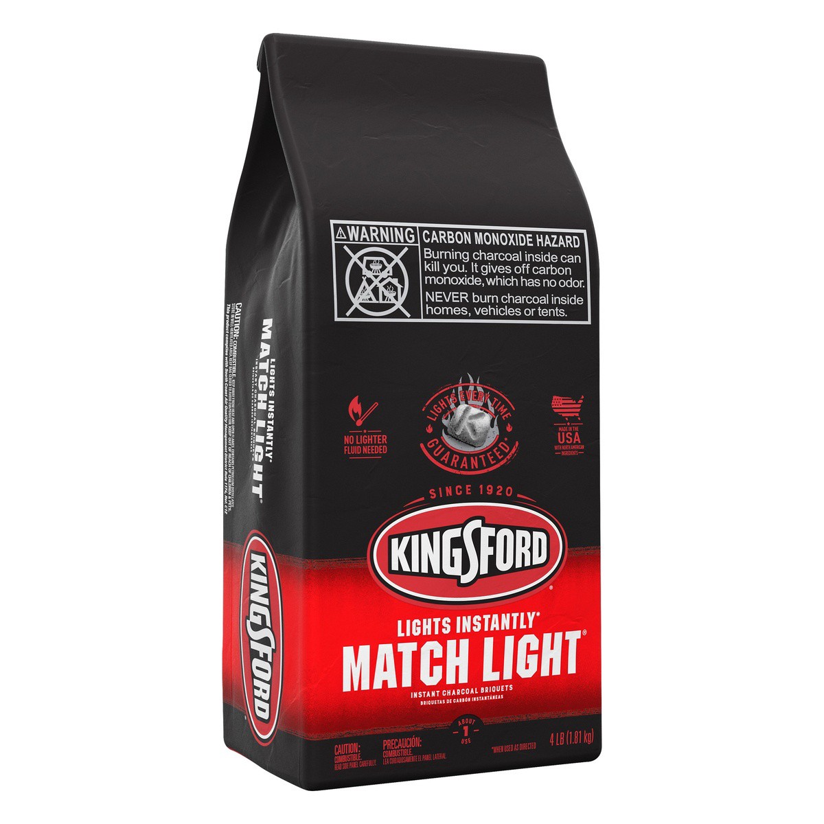 slide 9 of 13, Kingsford Match Light Instant Charcoal Briquettes, 4 lb