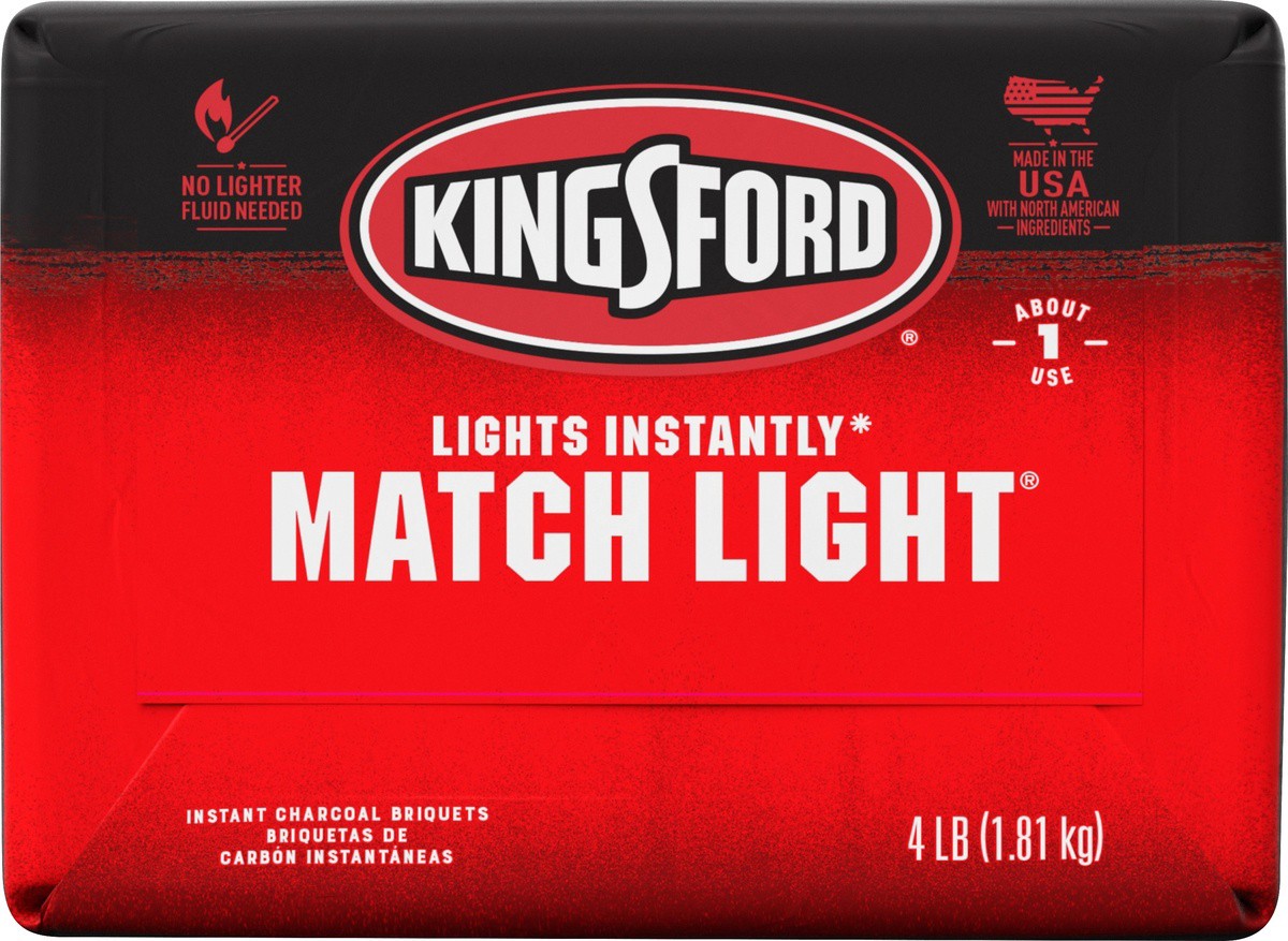 slide 8 of 13, Kingsford Match Light Instant Charcoal Briquettes, 4 lb