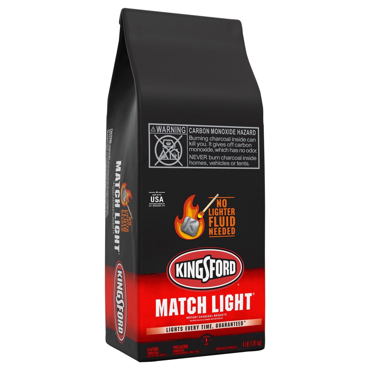 slide 2 of 13, Kingsford Match Light Instant Charcoal Briquettes, 4 lb