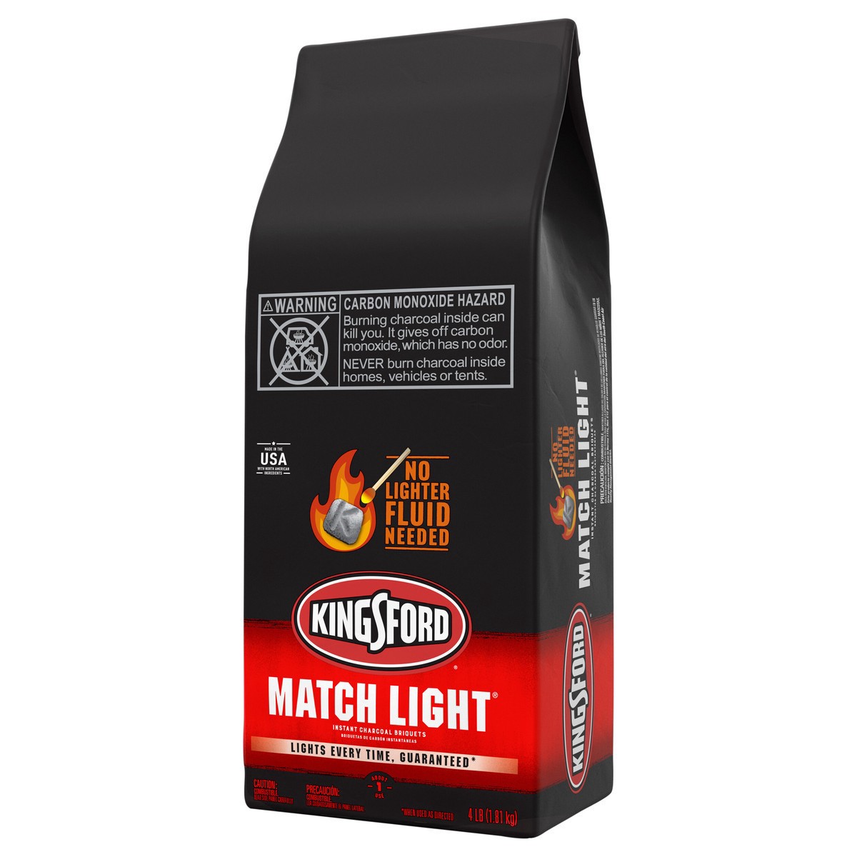 slide 12 of 13, Kingsford Match Light Instant Charcoal Briquettes, 4 lb