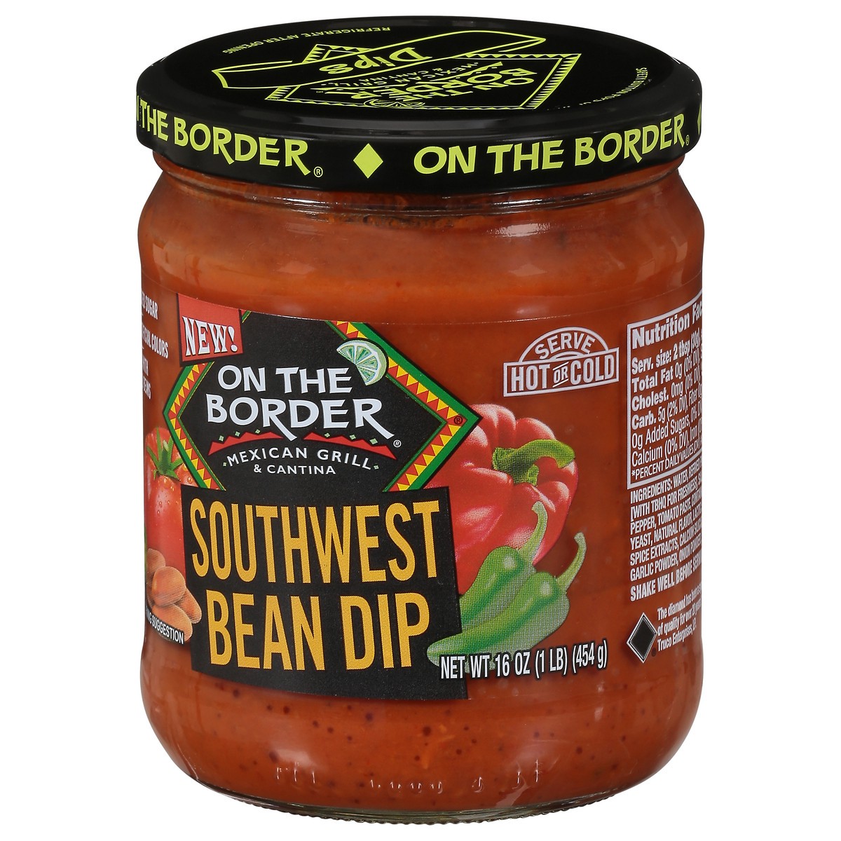 slide 7 of 9, On The Border 16 oz. On The Border Southwest Bean Dip, 16 oz