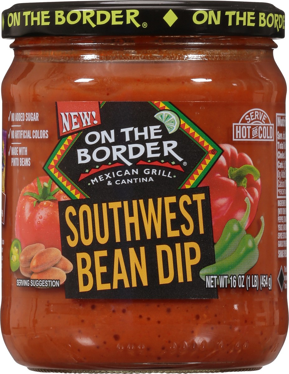 slide 6 of 9, On The Border 16 oz. On The Border Southwest Bean Dip, 16 oz