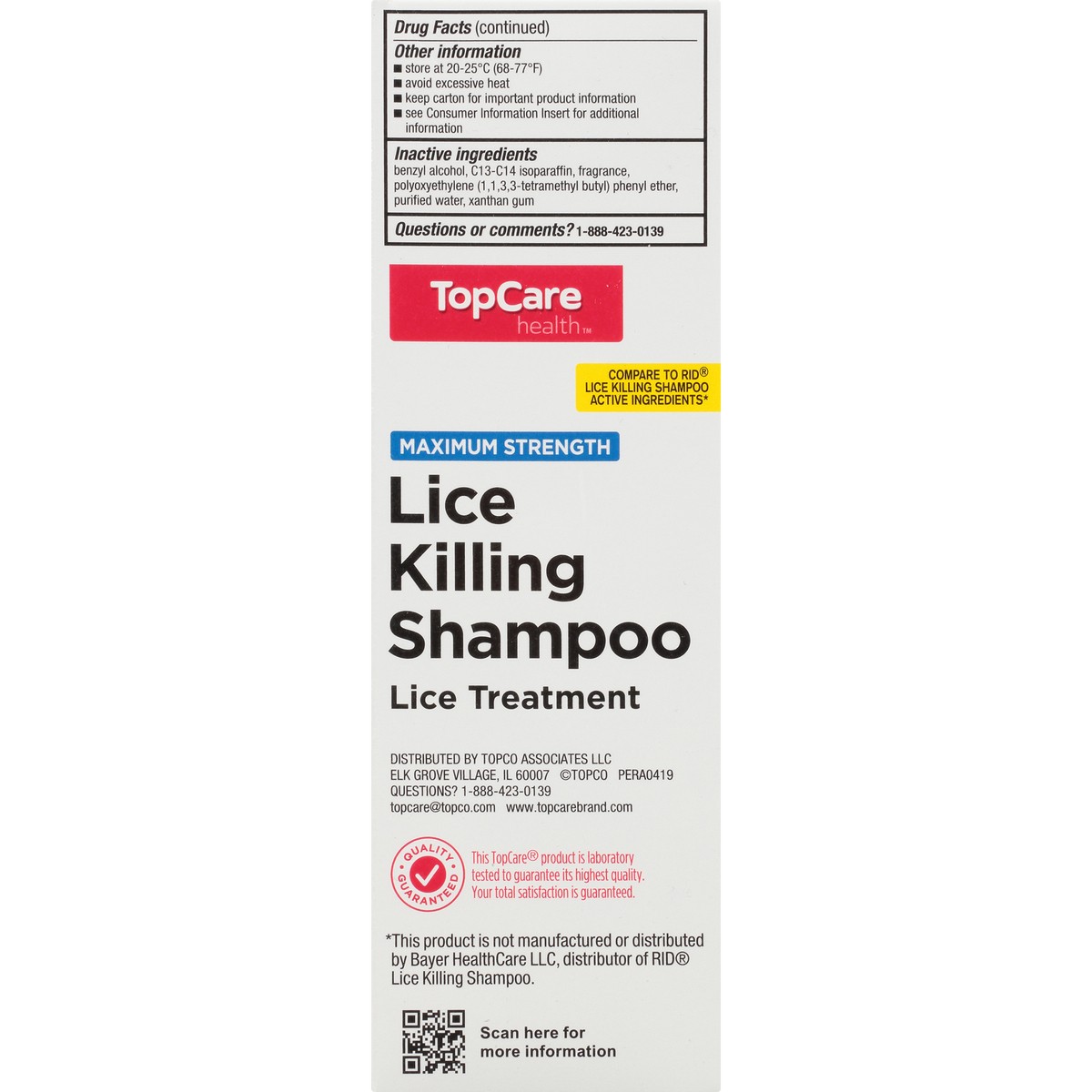 slide 5 of 8, TopCare Lice Killing Shampoo, 8 fl oz