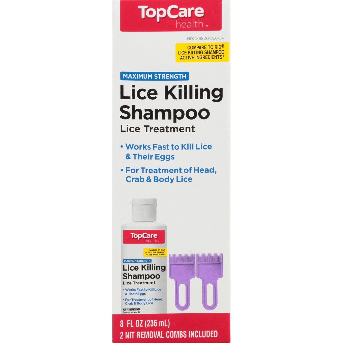 slide 7 of 8, TopCare Lice Killing Shampoo, 8 fl oz