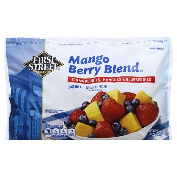 slide 1 of 1, First Street Mango Berry Blend, 48 oz