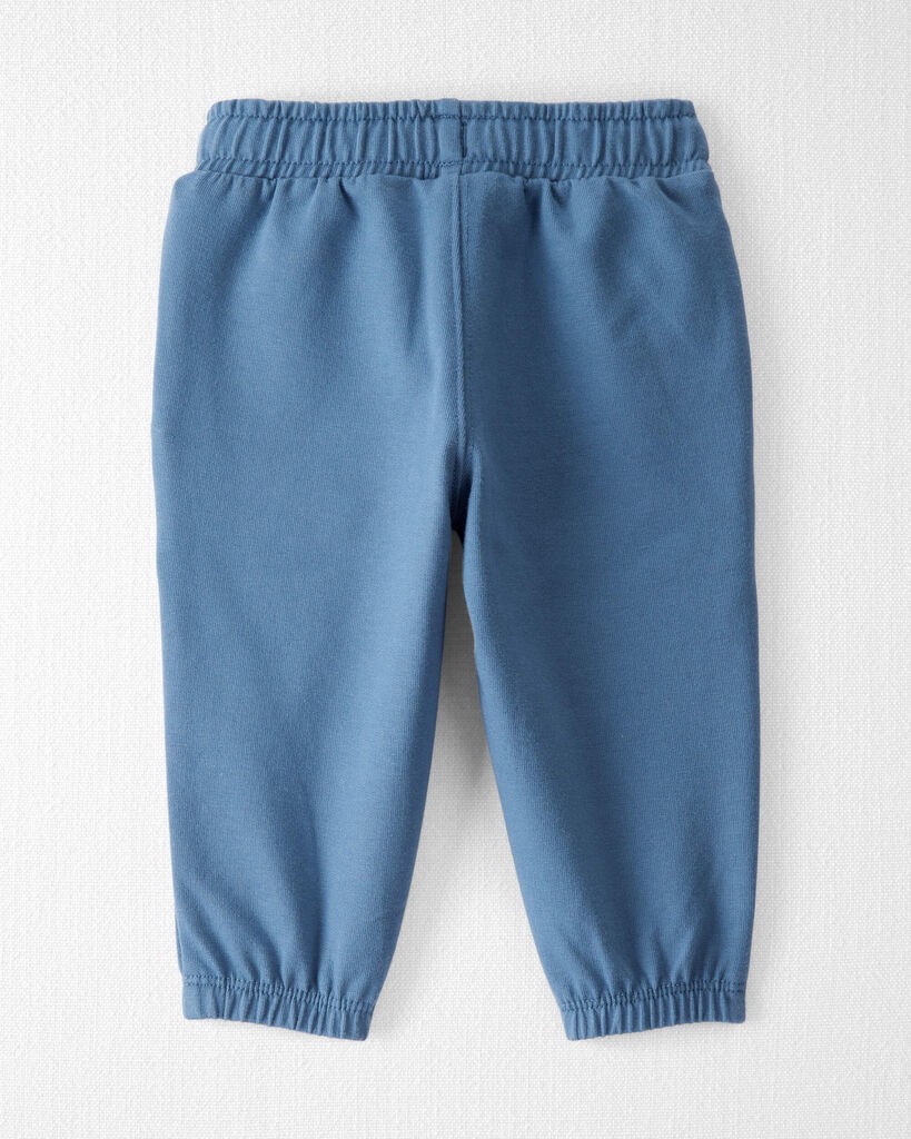 slide 5 of 5, Littleplanet Baby 2-Pack Organic Cotton French Terry Sweatpants Summer Grey, Wells Blue 3M, 1 ct