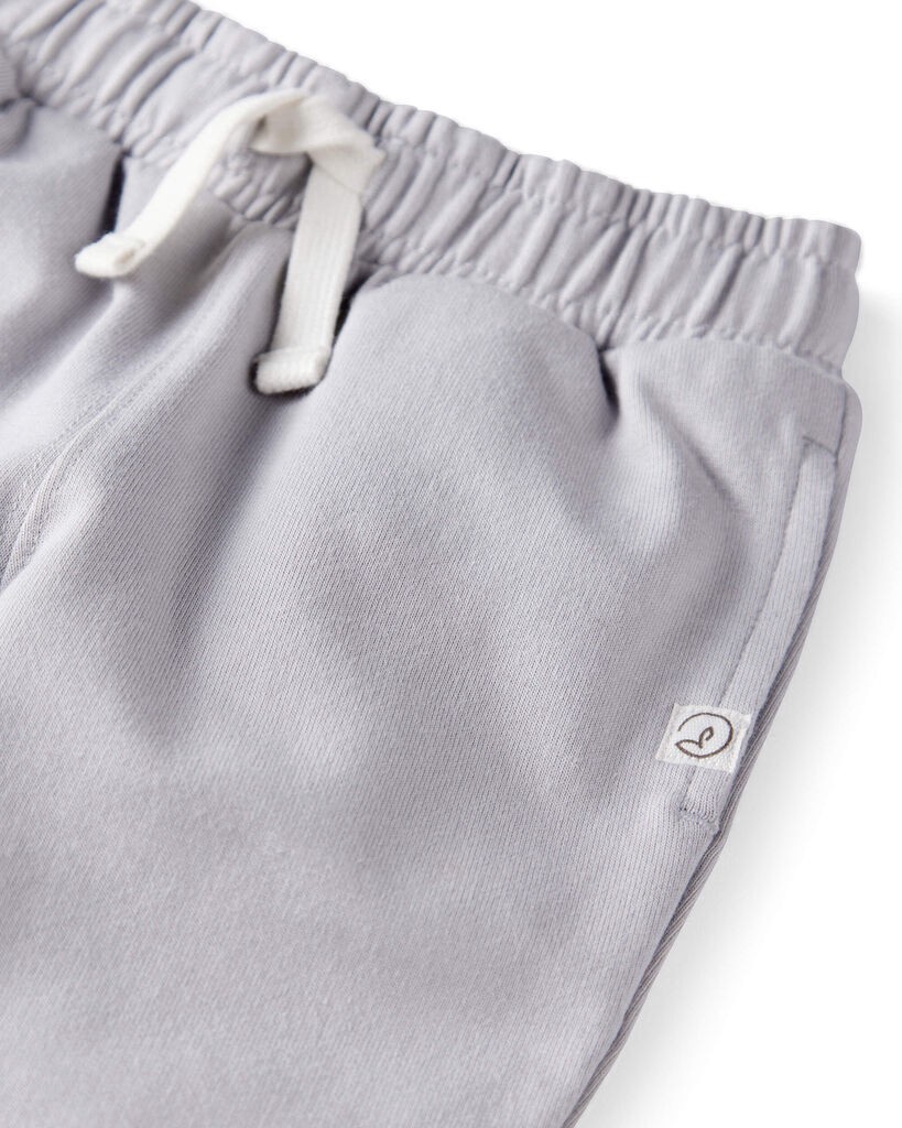 slide 2 of 5, Littleplanet Baby 2-Pack Organic Cotton French Terry Sweatpants Summer Grey, Wells Blue 3M, 1 ct
