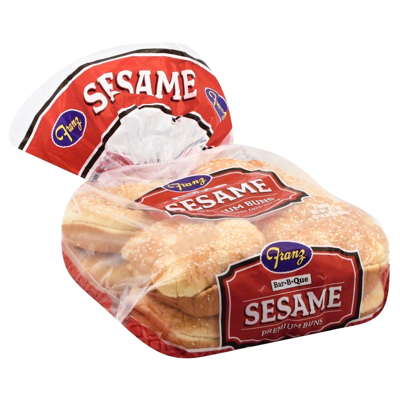 slide 1 of 4, Franz Sesame Premium Buns, 8 ct; 21 oz